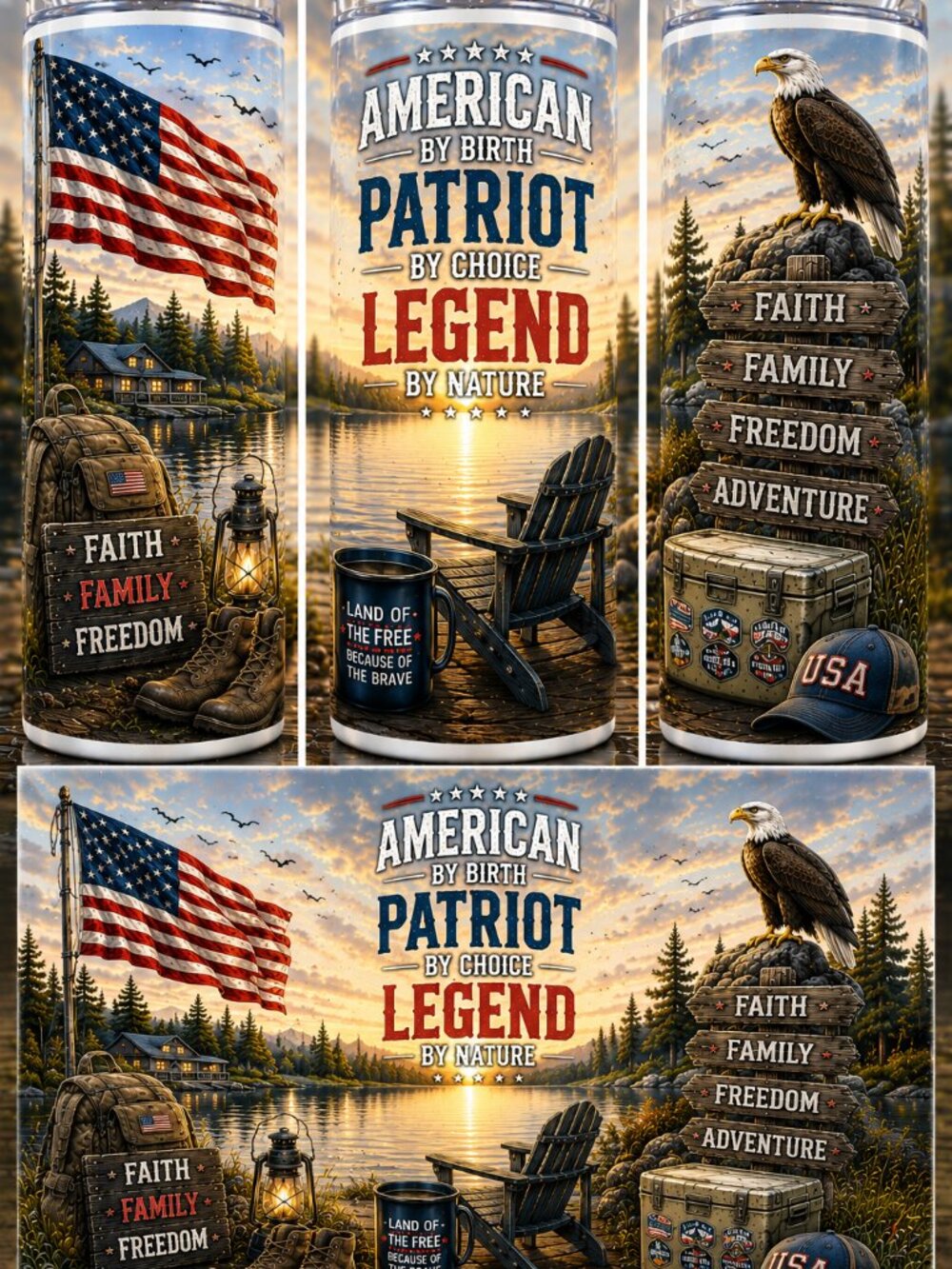 AMERICAN PATRIOT TUMBLER